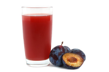 Plums juice