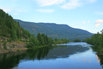 Naklejka na ściany i meble River in the Southern Norway