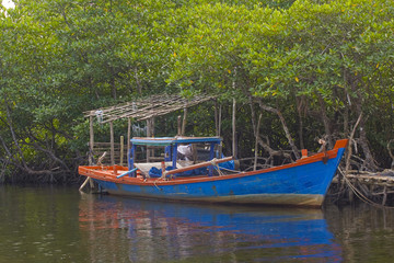 Fishingboat in Fishing port Cang An, Phu Quoc island, Vietnam, Asia