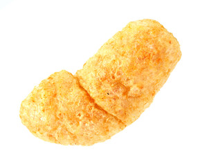Barbecue flavored pork rind