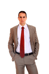 handsome businessman.