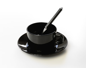 Tasse &agrave; caf&eacute; noir