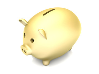 Goldenes Sparschwein