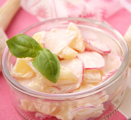 Kartoffelsalat mit Radieschen