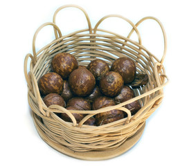basket with nuts