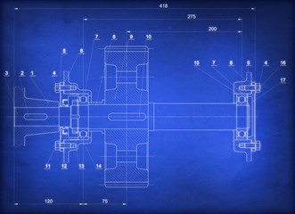 Perfect Old Mechanical Sketch