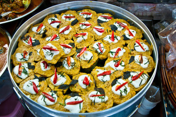 The Steamed fish with curry paste