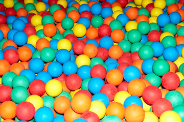 Colorful plastic ball
