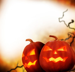 Halloween Pumpkins.Border Design