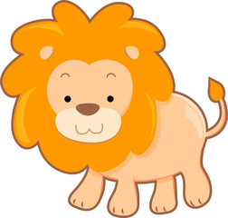 Obraz na płótnie Canvas Cute Lion
