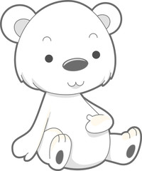 Obraz na płótnie Canvas Cute Polar Bear