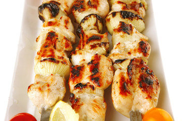 grilled  shish kebab