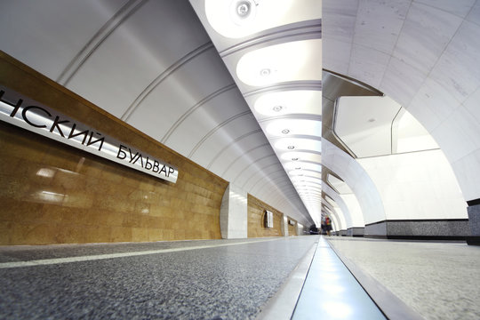 Interior of  metro station