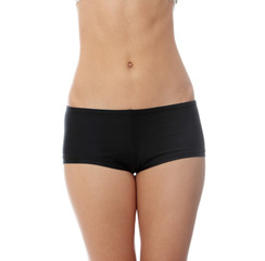 Sexy young woman in black panties