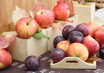 Äpfel und Pflaumen