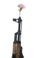 gun and flower - 26420880