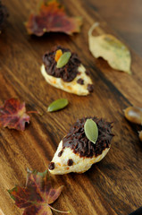 edible art - by children, for children (cheese, fruit, choc..)