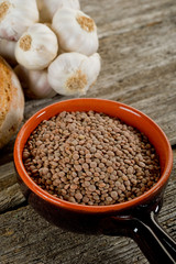raw lentils- lenticchie crude