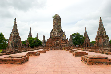 Fototapeta na wymiar Wat Chai Wattanaram , The world heritage in Ayutthaya, Thailand