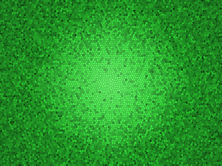 Abstract emerald-green background, a mosaic
