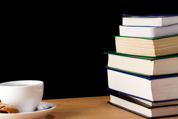 book and cup of coffe