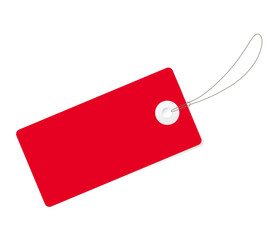 rotes Etikett