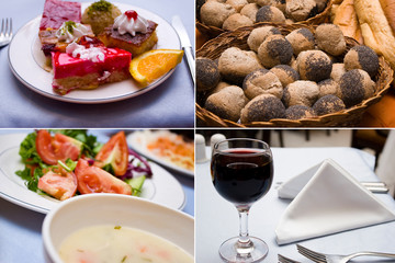 Dinner collage