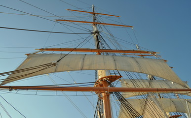 The Mast and Rigging of a Tall Sailing Ship