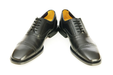 Male shoes isolated on the white background