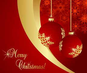 Christmas Background vector with eve tree decoration