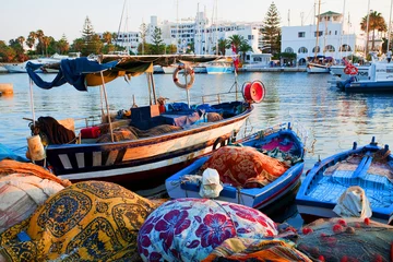 Abwaschbare Fototapete Tunesien Yachthafen in Tunesien