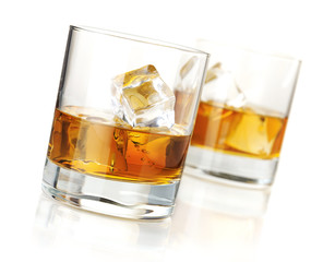 Two whiskey glasses
