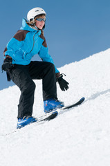 Fototapeta na wymiar Young skier