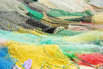 fishing nets, Pangane Beach