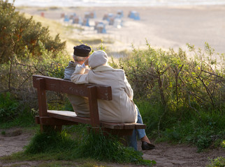 Senioren Abend Sonne Küste - Seniors Sunset Coast