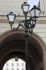 Fototapeta na wymiar lamps in the square