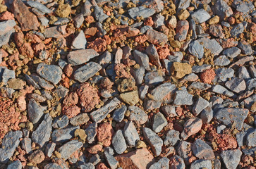 Natural background of mixed colored stones