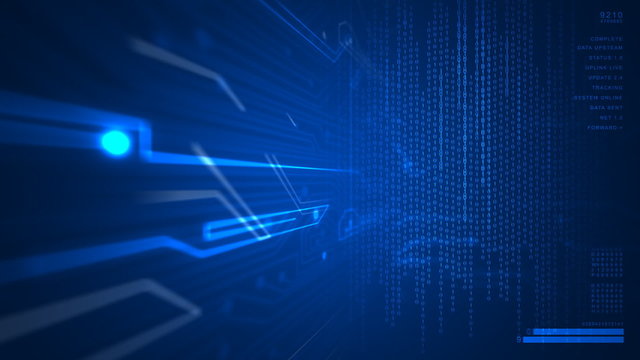 Blue Technology Background