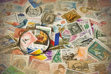 Fototapeta na wymiar Vintage Stamps