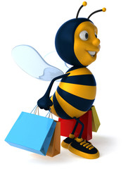 Abeille et shopping