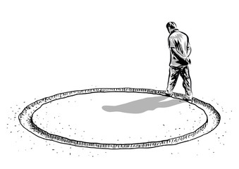 uomo che gira intorno © robodread