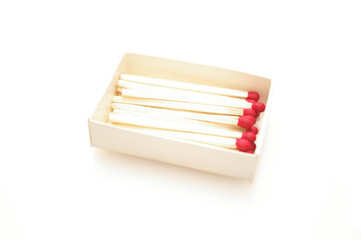 Matches isolated on white background