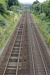 Fototapeta na wymiar rails de chemin de fer
