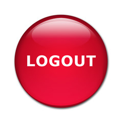 Boton brillante texto LOGOUT