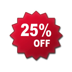 Estrella brillante texto 25% OFF