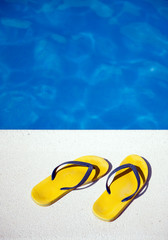 Sandals by the pool