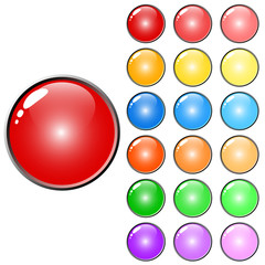 Vector colorful buttons