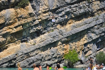 Plongeon dans le verdon