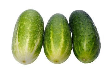 Cucumbers, isolated