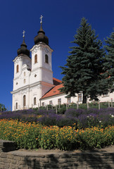 Tihany Abbey at lake Balaton in Hungary